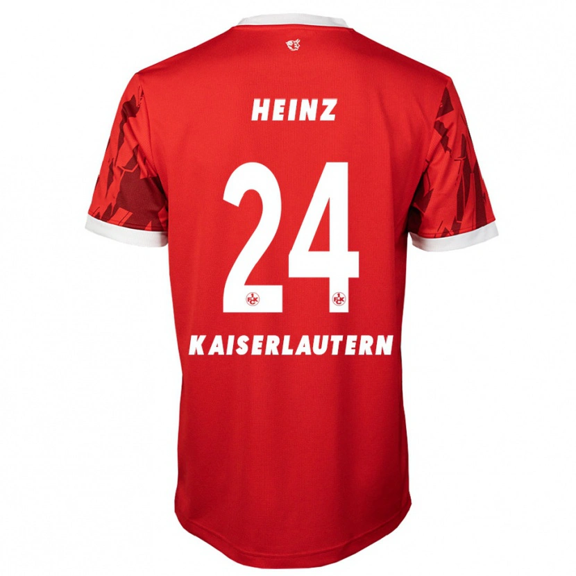 Danxen Damen Matteo Heinz #24 Rot Weiß Heimtrikot Trikot 2025/26 T-Shirt