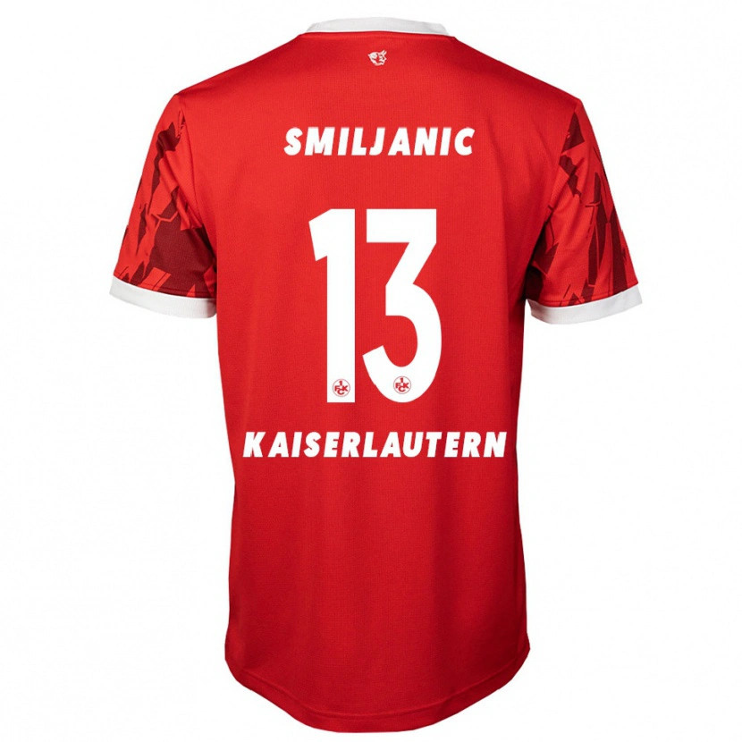 Danxen Damen Ivan Smiljanic #13 Rot Weiß Heimtrikot Trikot 2025/26 T-Shirt