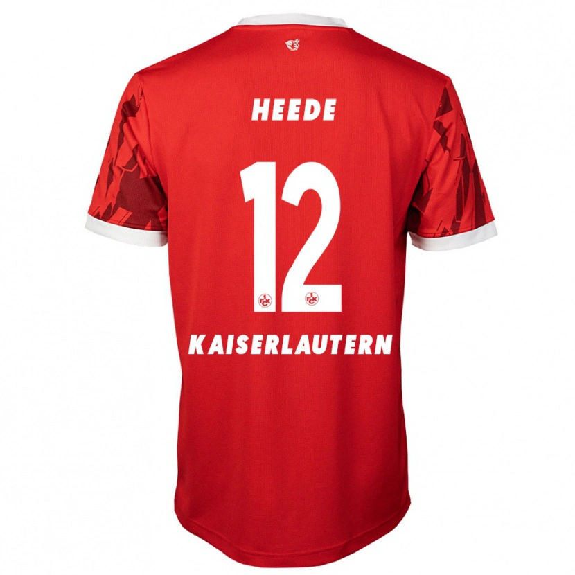 Danxen Damen Jannis Heede #12 Rot Weiß Heimtrikot Trikot 2025/26 T-Shirt
