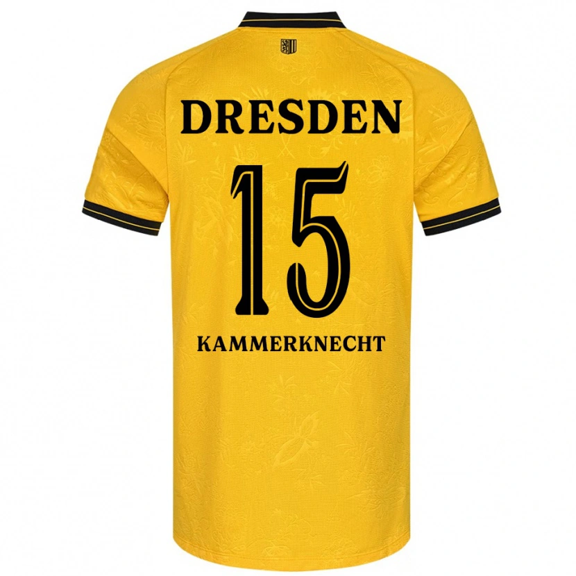 Danxen Damen Claudio Kammerknecht #15 Gelb Schwarz Heimtrikot Trikot 2025/26 T-Shirt