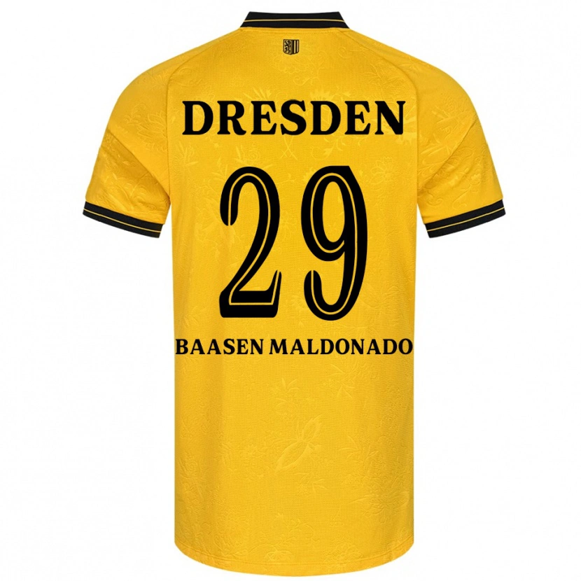 Danxen Damen Luis Baasen Maldonado #29 Gelb Schwarz Heimtrikot Trikot 2025/26 T-Shirt