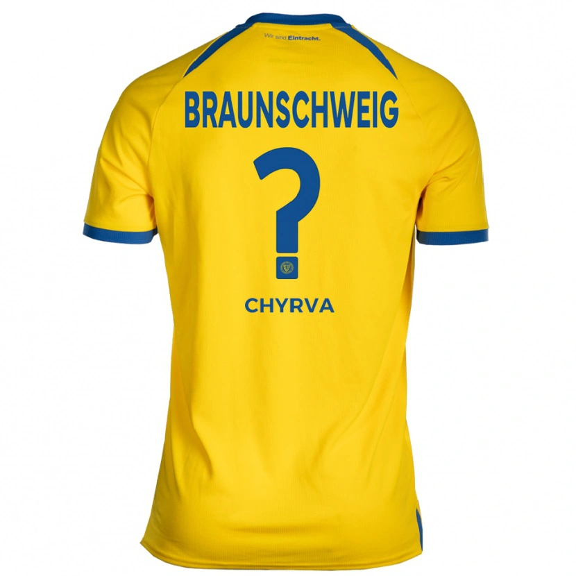 Danxen Damen Yaroslav Chyrva #0 Gelb Blau Heimtrikot Trikot 2025/26 T-Shirt
