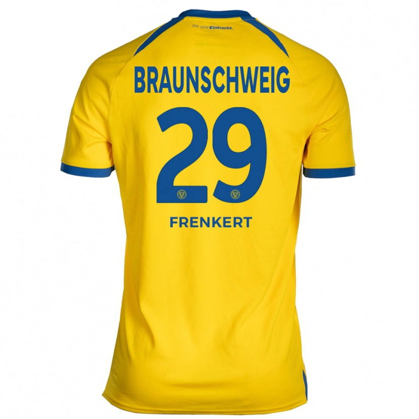 Danxen Damen Lukas Frenkert #29 Gelb Blau Heimtrikot Trikot 2025/26 T-Shirt