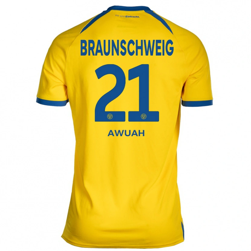 Danxen Damen Marvin Awuah #21 Gelb Blau Heimtrikot Trikot 2025/26 T-Shirt