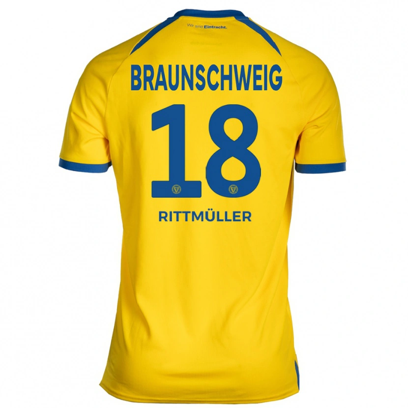 Danxen Damen Marvin Rittmüller #18 Gelb Blau Heimtrikot Trikot 2025/26 T-Shirt