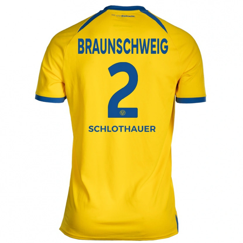 Danxen Damen Andrej Schlothauer #2 Gelb Blau Heimtrikot Trikot 2025/26 T-Shirt