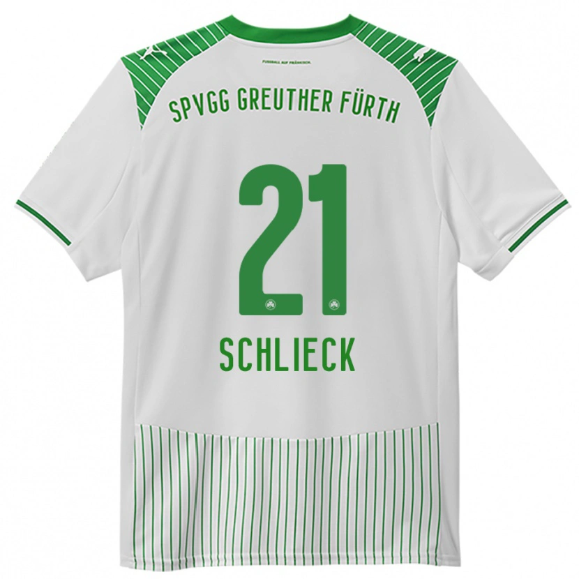 Danxen Damen Timo Schlieck #21 Weiß Grün Heimtrikot Trikot 2025/26 T-Shirt