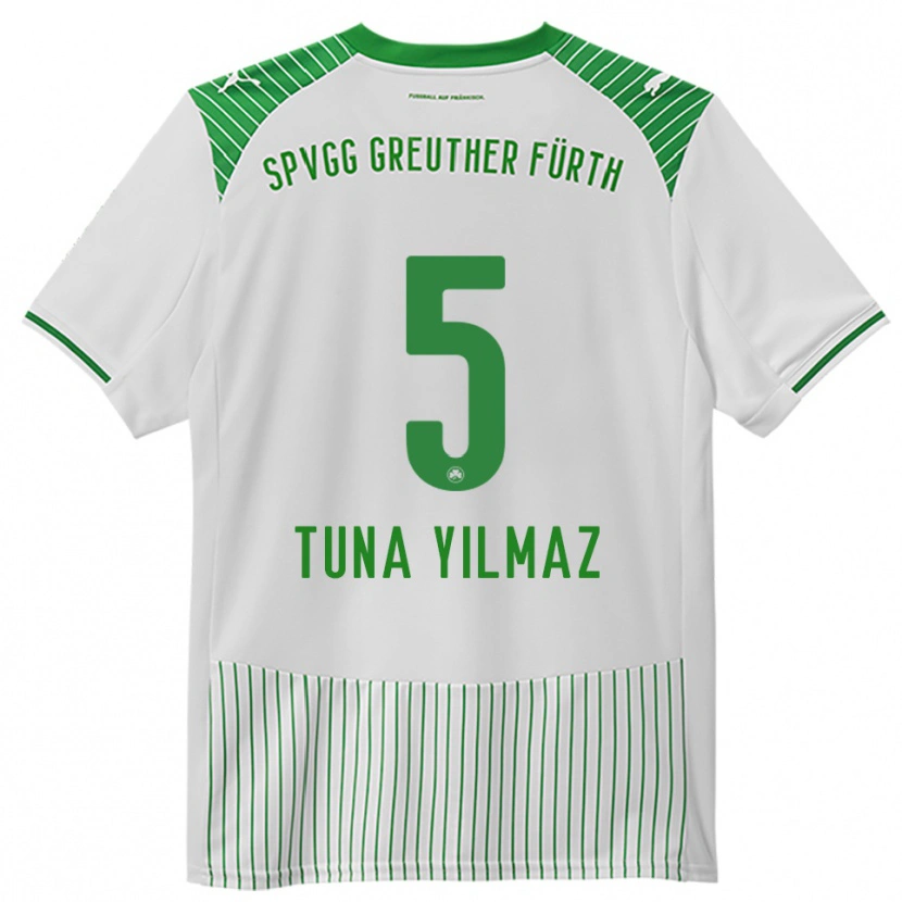 Danxen Damen Tuna Yilmaz #5 Weiß Grün Heimtrikot Trikot 2025/26 T-Shirt
