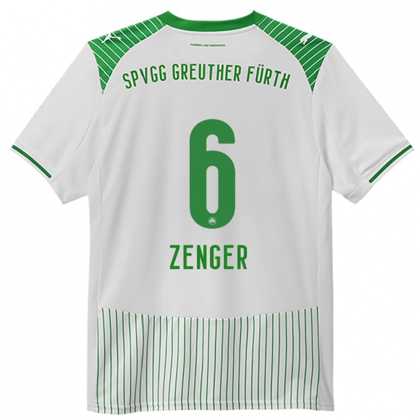 Danxen Damen Marc Zenger #6 Weiß Grün Heimtrikot Trikot 2025/26 T-Shirt