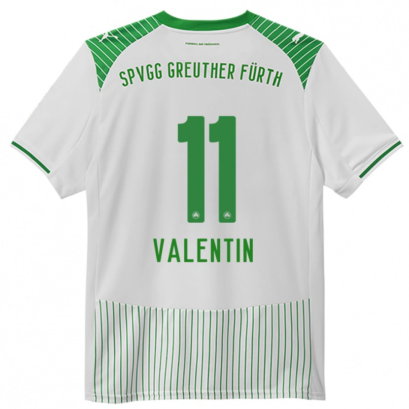 Danxen Damen Jonas Valentin #11 Weiß Grün Heimtrikot Trikot 2025/26 T-Shirt