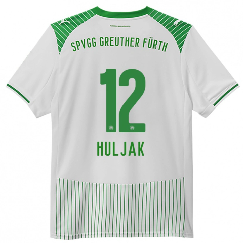 Danxen Damen Dominik Huljak #12 Weiß Grün Heimtrikot Trikot 2025/26 T-Shirt