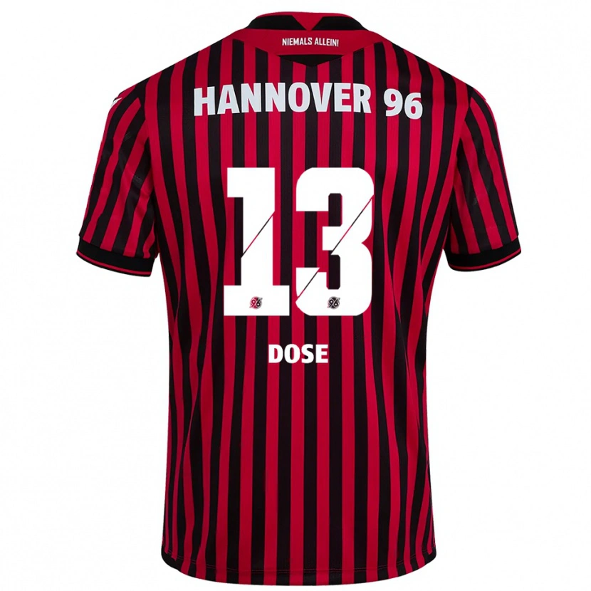 Danxen Damen Julia Dose #13 Rot Schwarz Heimtrikot Trikot 2025/26 T-Shirt
