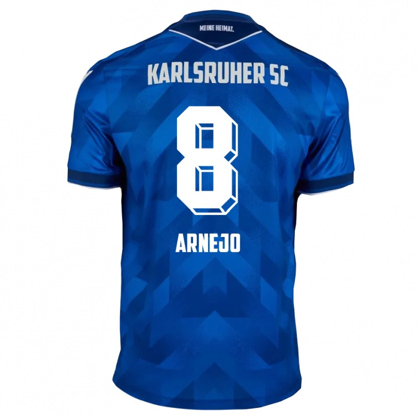 Danxen Damen Diego Arnejo #8 Blau Weiß Heimtrikot Trikot 2025/26 T-Shirt