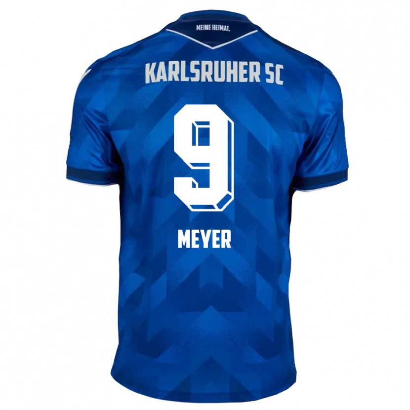 Danxen Damen John Meyer #9 Blau Weiß Heimtrikot Trikot 2025/26 T-Shirt