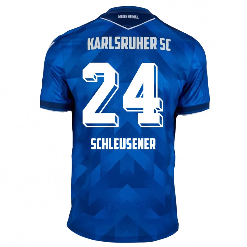 Danxen Damen Fabian Schleusener #24 Blau Weiß Heimtrikot Trikot 2025/26 T-Shirt