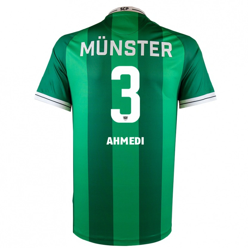Danxen Damen Valon Ahmedi #3 Grün Weiß Heimtrikot Trikot 2025/26 T-Shirt