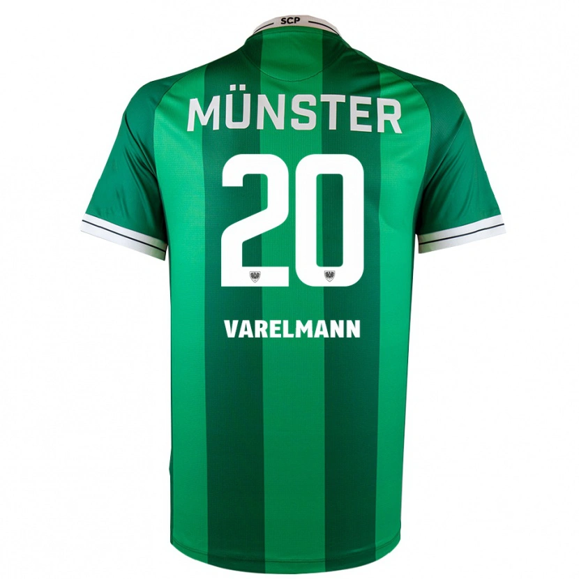 Danxen Damen Niklas Varelmann #20 Grün Weiß Heimtrikot Trikot 2025/26 T-Shirt
