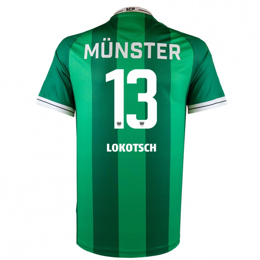 Danxen Damen Lars Lokotsch #13 Grün Weiß Heimtrikot Trikot 2025/26 T-Shirt