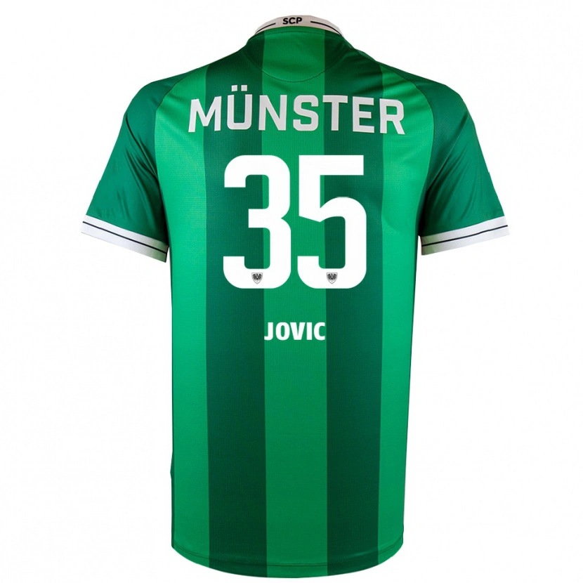 Danxen Damen Jovan Jovic #35 Grün Weiß Heimtrikot Trikot 2025/26 T-Shirt