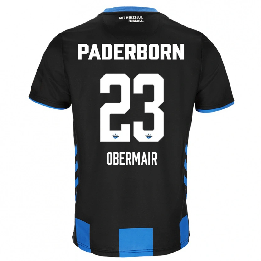 Danxen Damen Raphael Obermair #23 Schwarz Blau Heimtrikot Trikot 2025/26 T-Shirt