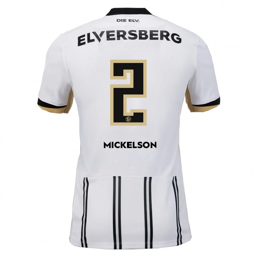 Danxen Damen Nicholas Mickelson #2 Weiß Schwarz Heimtrikot Trikot 2025/26 T-Shirt