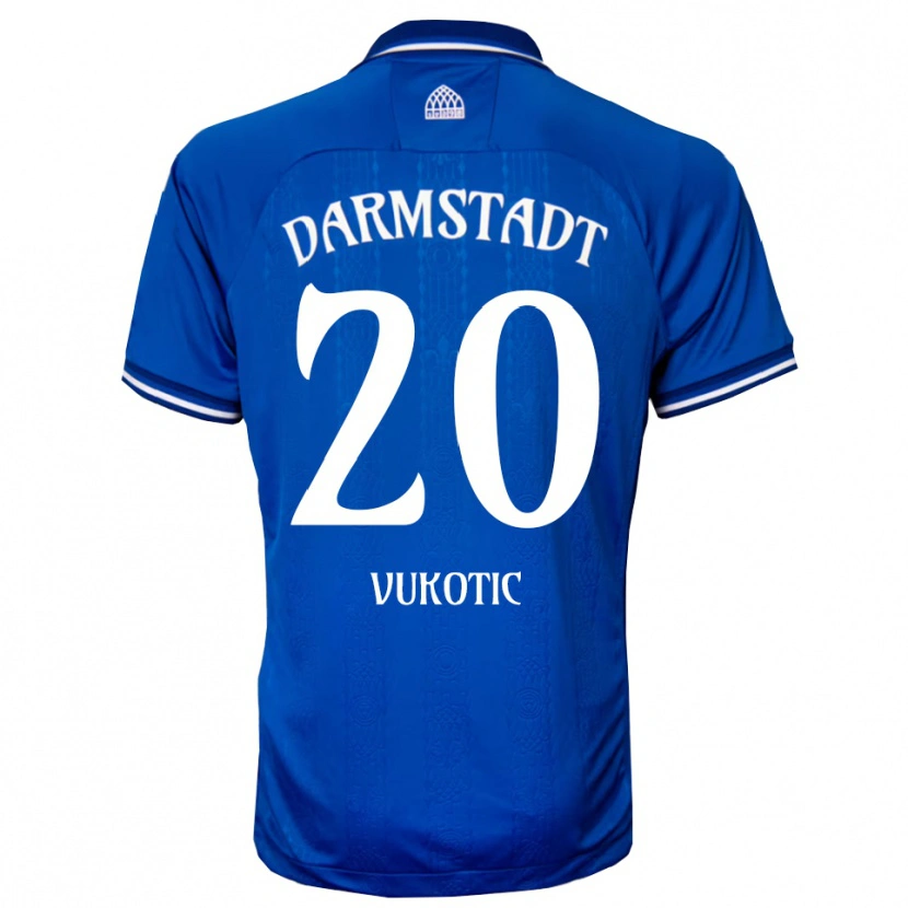 Danxen Damen Aleksandar Vukotic #20 Blau Weiß Heimtrikot Trikot 2025/26 T-Shirt