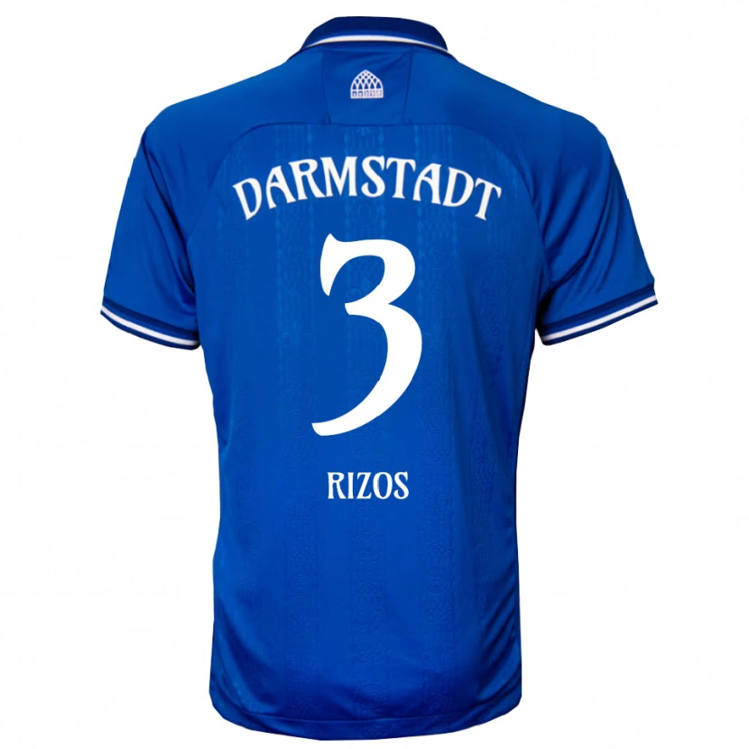 Danxen Damen A. Rizos #3 Blau Weiß Heimtrikot Trikot 2025/26 T-Shirt