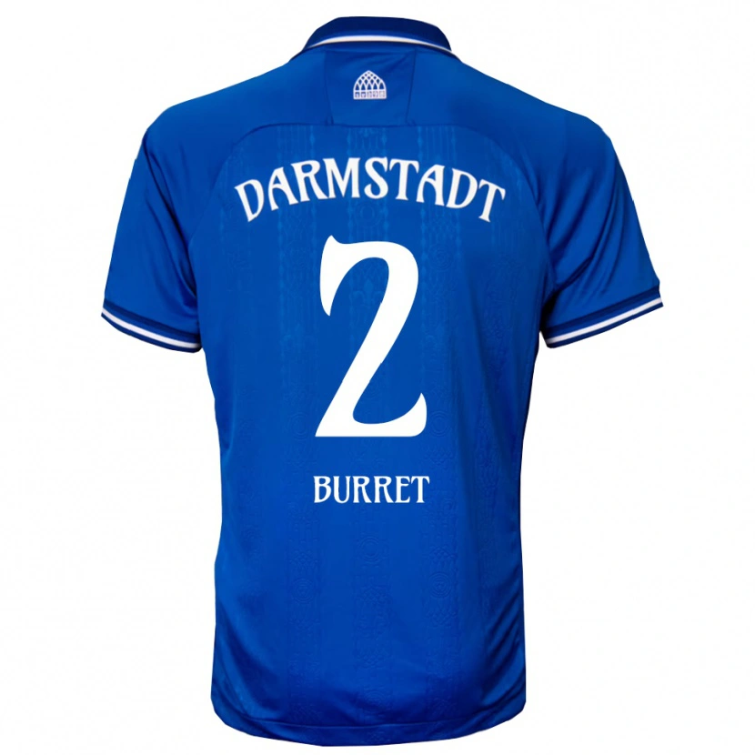 Danxen Damen Kiran Burret #2 Blau Weiß Heimtrikot Trikot 2025/26 T-Shirt