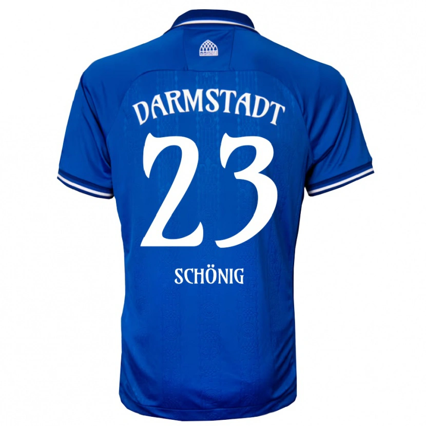 Danxen Damen Mauritius Schönig #23 Blau Weiß Heimtrikot Trikot 2025/26 T-Shirt