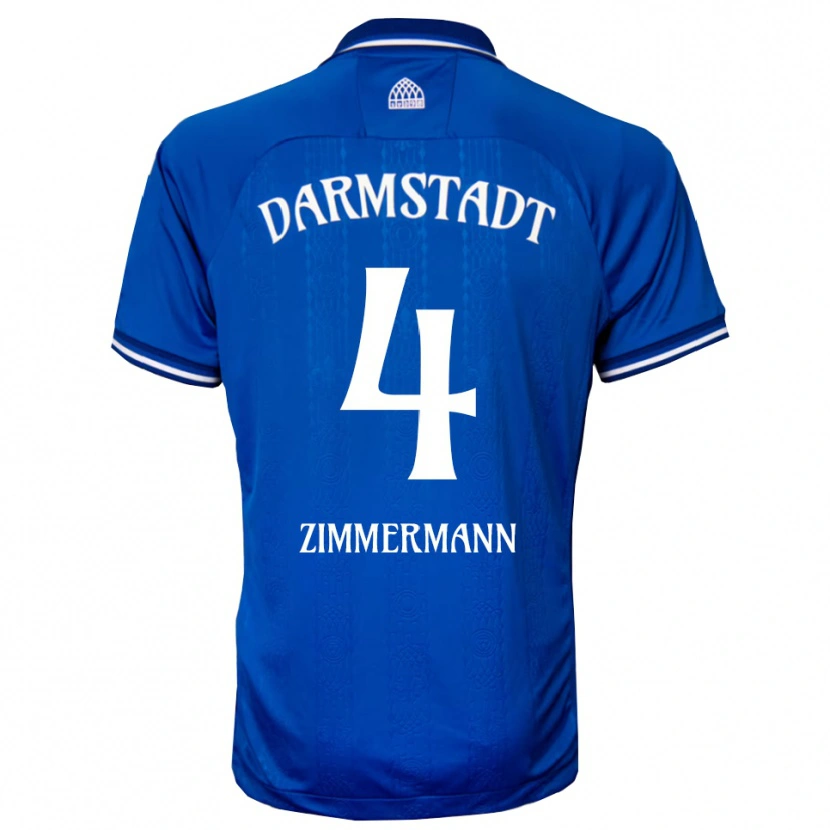 Danxen Damen Christoph Zimmermann #4 Blau Weiß Heimtrikot Trikot 2025/26 T-Shirt