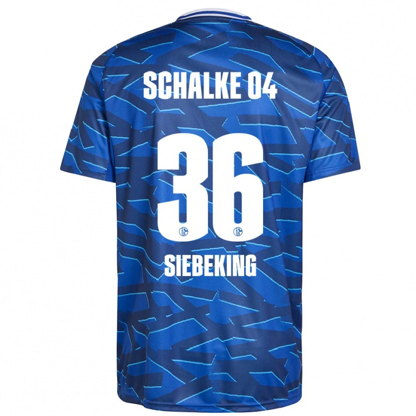 Danxen Damen Johannes Siebeking #36 Königsblau Weiß Heimtrikot Trikot 2025/26 T-Shirt