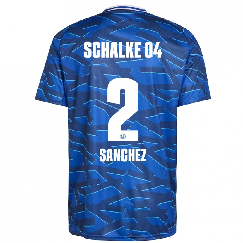 Danxen Damen Felipe Sánchez #2 Königsblau Weiß Heimtrikot Trikot 2025/26 T-Shirt
