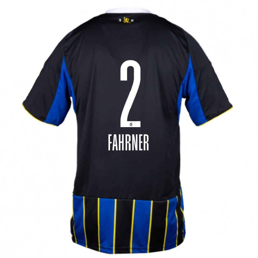 Danxen Damen Philip Fahrner #2 Blau Schwarz Gelb Heimtrikot Trikot 2025/26 T-Shirt