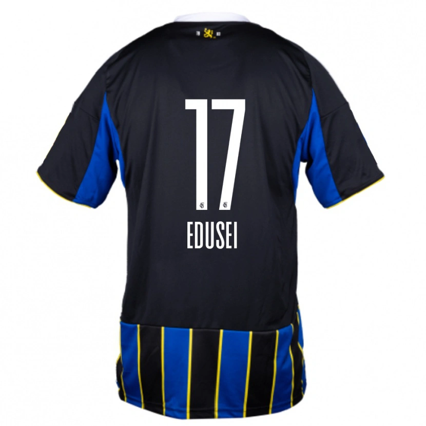 Danxen Damen Damien Edusei #17 Blau Schwarz Gelb Heimtrikot Trikot 2025/26 T-Shirt