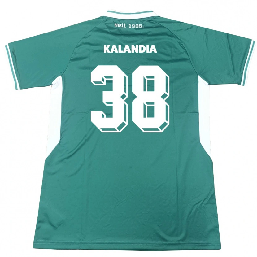 Danxen Damen Luka Kalandia #38 Grün Weiß Heimtrikot Trikot 2025/26 T-Shirt