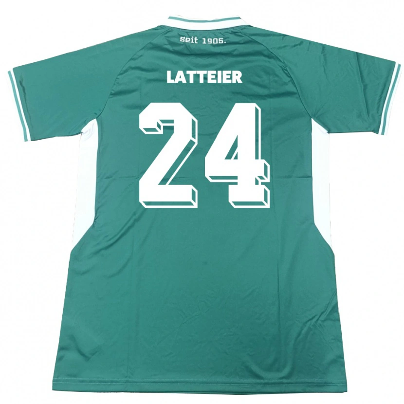 Danxen Damen Tim Latteier #24 Grün Weiß Heimtrikot Trikot 2025/26 T-Shirt