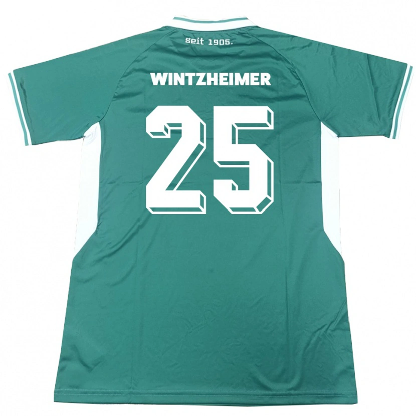 Danxen Damen Manuel Wintzheimer #25 Grün Weiß Heimtrikot Trikot 2025/26 T-Shirt