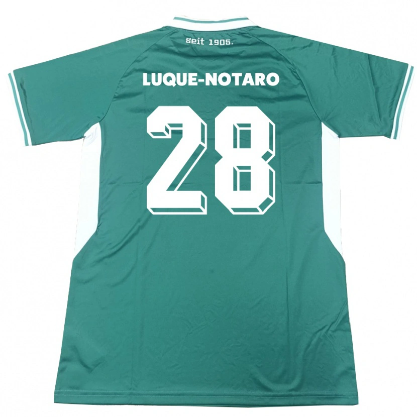 Danxen Damen Fabio Luque-Notaro #28 Grün Weiß Heimtrikot Trikot 2025/26 T-Shirt