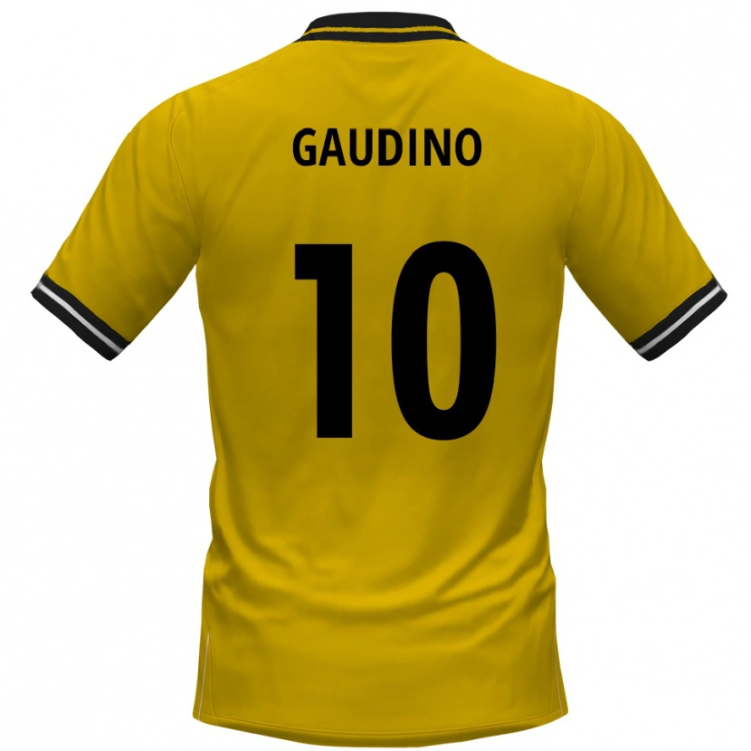 Danxen Damen Gianluca Gaudino #10 Gelb Schwarz Heimtrikot Trikot 2025/26 T-Shirt