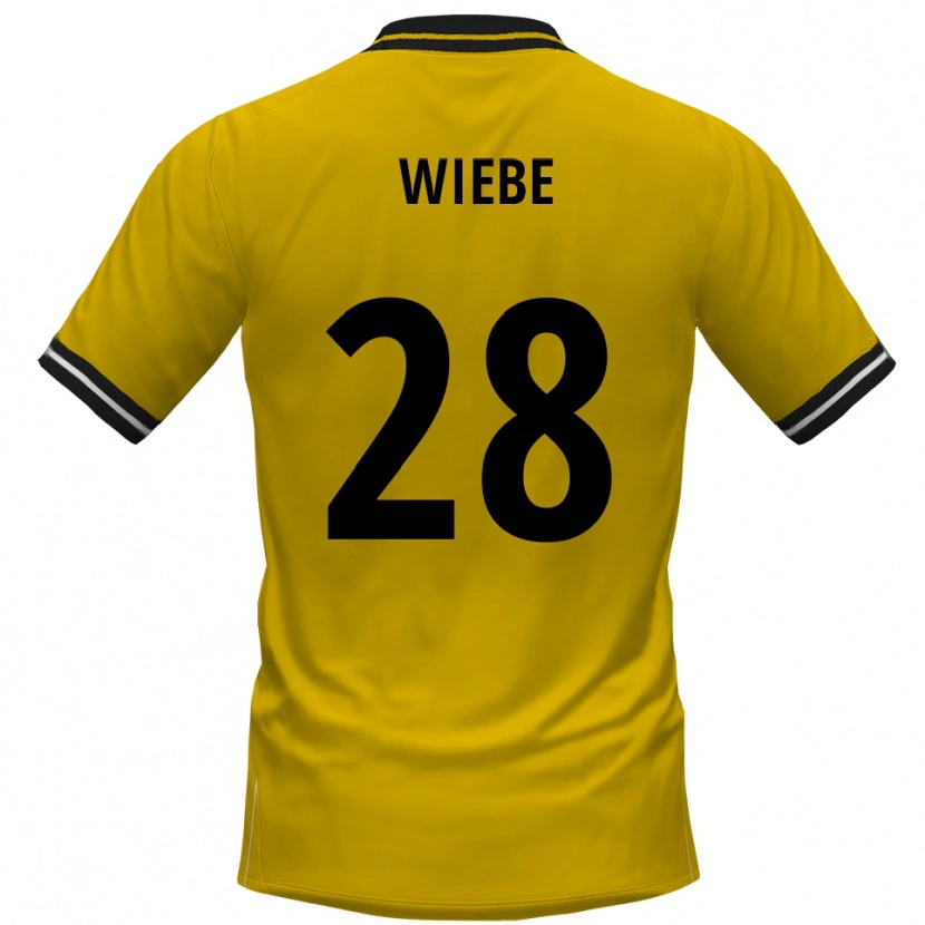 Danxen Damen Danilo Wiebe #28 Gelb Schwarz Heimtrikot Trikot 2025/26 T-Shirt