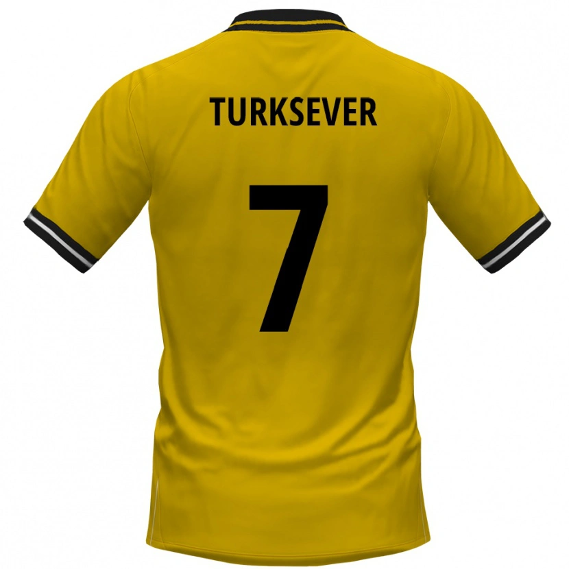 Danxen Damen Emre Türksever #7 Gelb Schwarz Heimtrikot Trikot 2025/26 T-Shirt