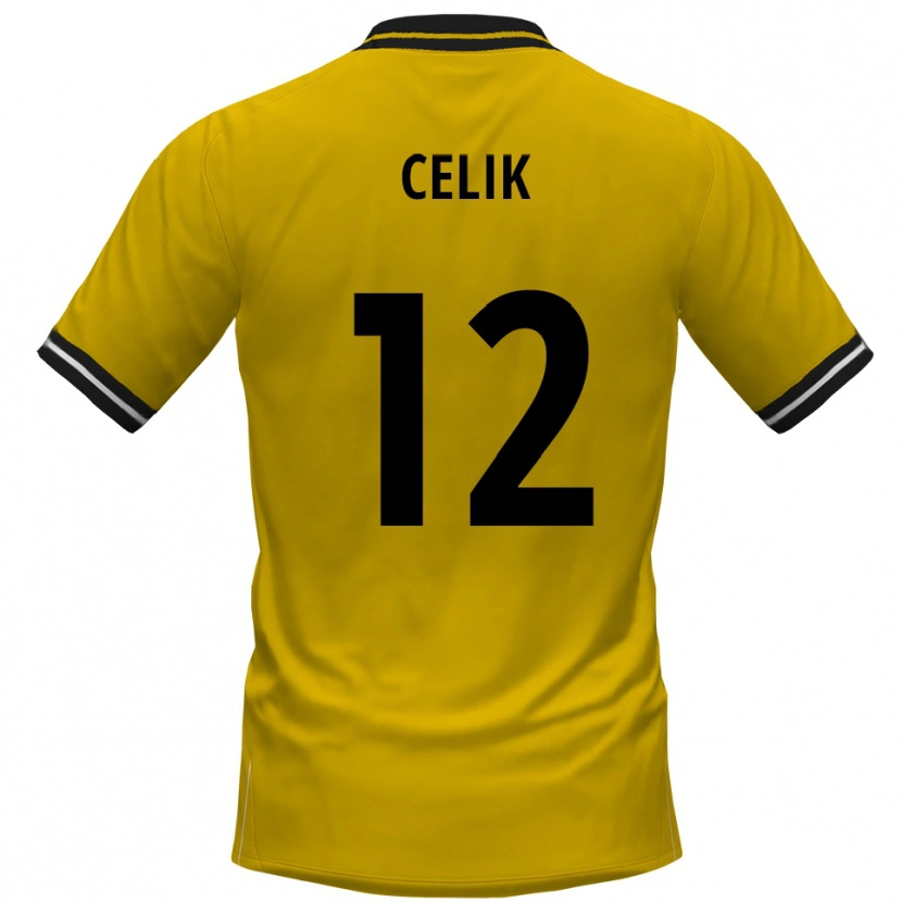Danxen Damen Haci Celik #12 Gelb Schwarz Heimtrikot Trikot 2025/26 T-Shirt