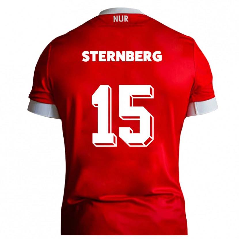 Danxen Damen Michael Sternberg #15 Rot Weiß Heimtrikot Trikot 2025/26 T-Shirt