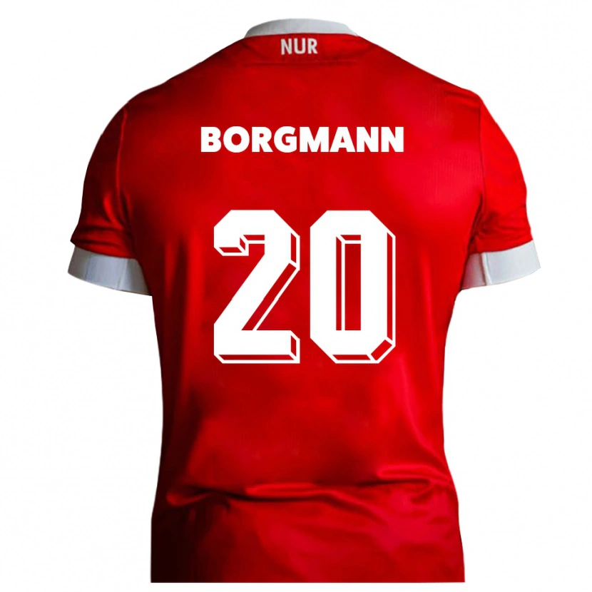 Danxen Damen Axel Borgmann #20 Rot Weiß Heimtrikot Trikot 2025/26 T-Shirt