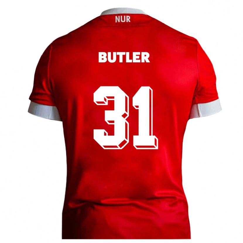 Danxen Damen Justin Butler #31 Rot Weiß Heimtrikot Trikot 2025/26 T-Shirt