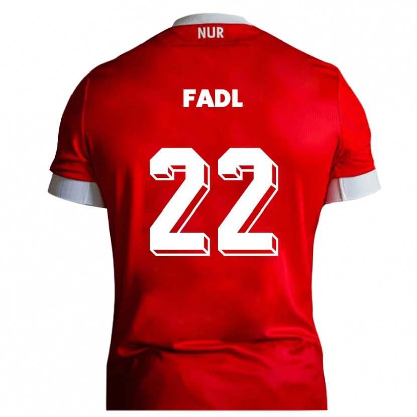 Danxen Damen Jad Fadl #22 Rot Weiß Heimtrikot Trikot 2025/26 T-Shirt