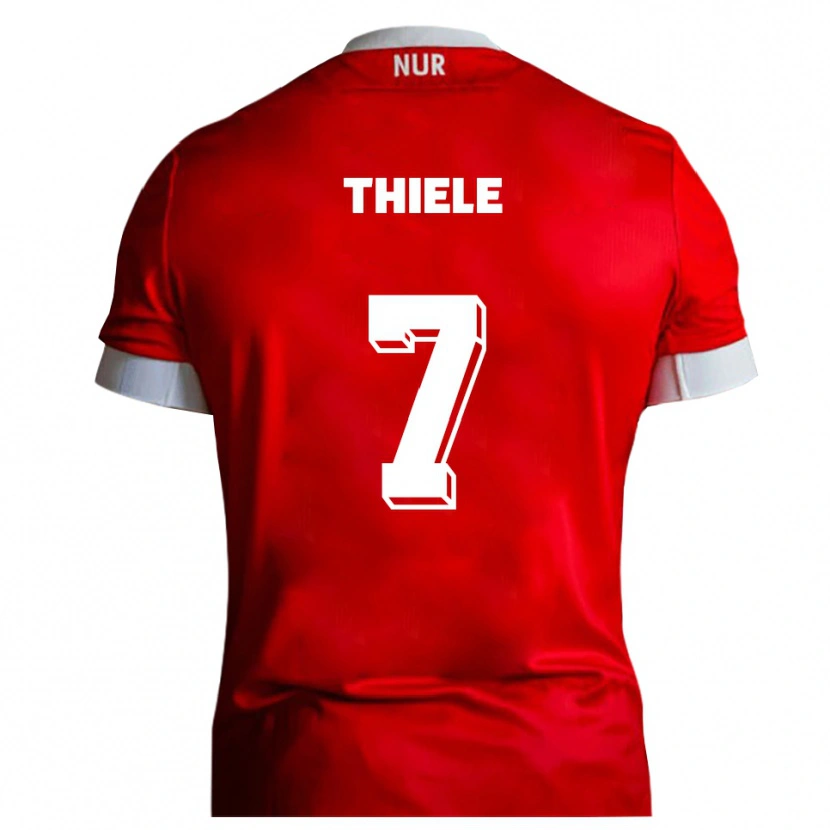 Danxen Damen Timmy Thiele #7 Rot Weiß Heimtrikot Trikot 2025/26 T-Shirt