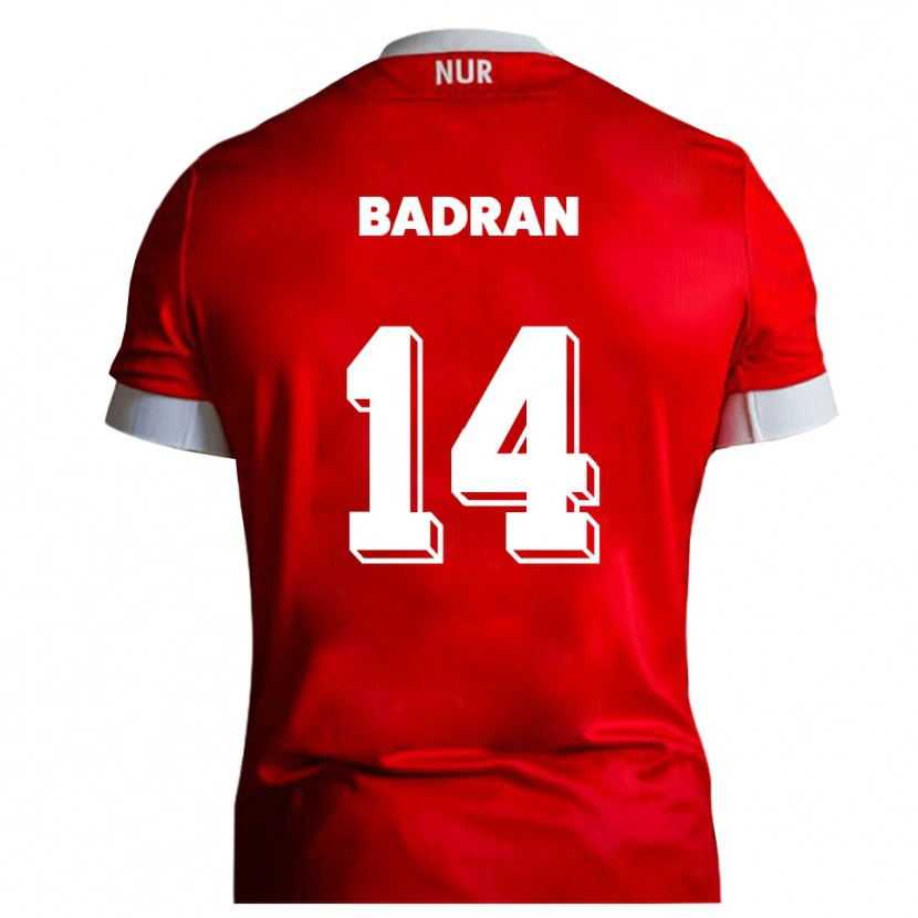 Danxen Damen Ahmad Badran #14 Rot Weiß Heimtrikot Trikot 2025/26 T-Shirt