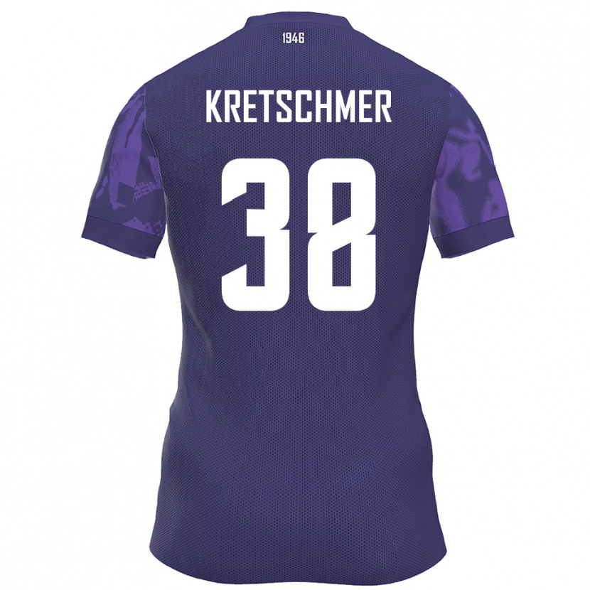 Danxen Damen Theo Kretschmer #38 Lila Weiß Heimtrikot Trikot 2025/26 T-Shirt