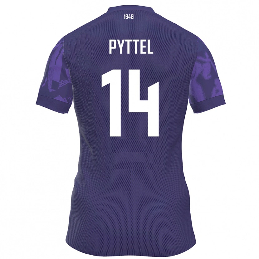 Danxen Damen Henrik Pyttel #14 Lila Weiß Heimtrikot Trikot 2025/26 T-Shirt